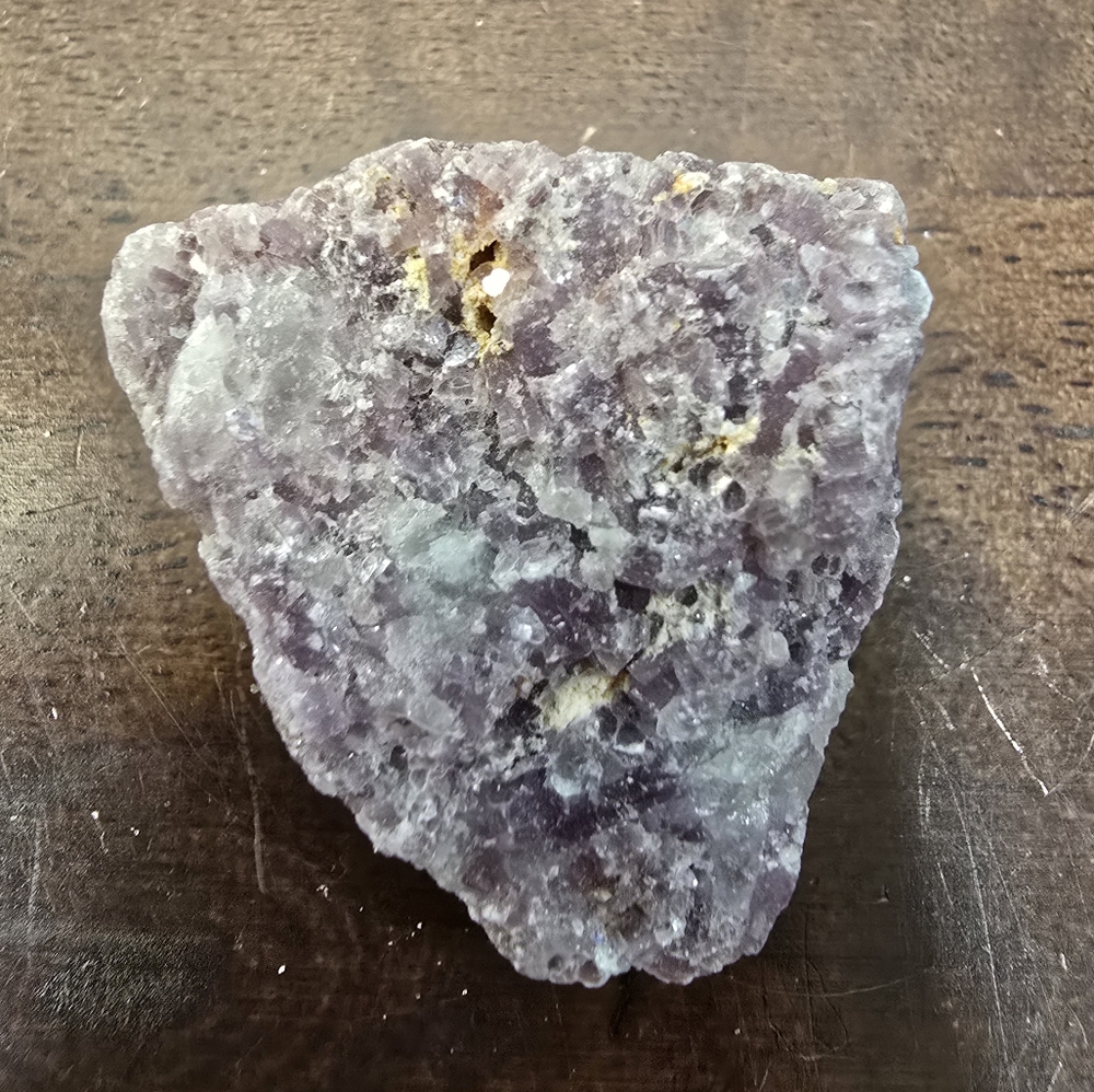 Raw Lepidolite With Quartz Crystal Specimen